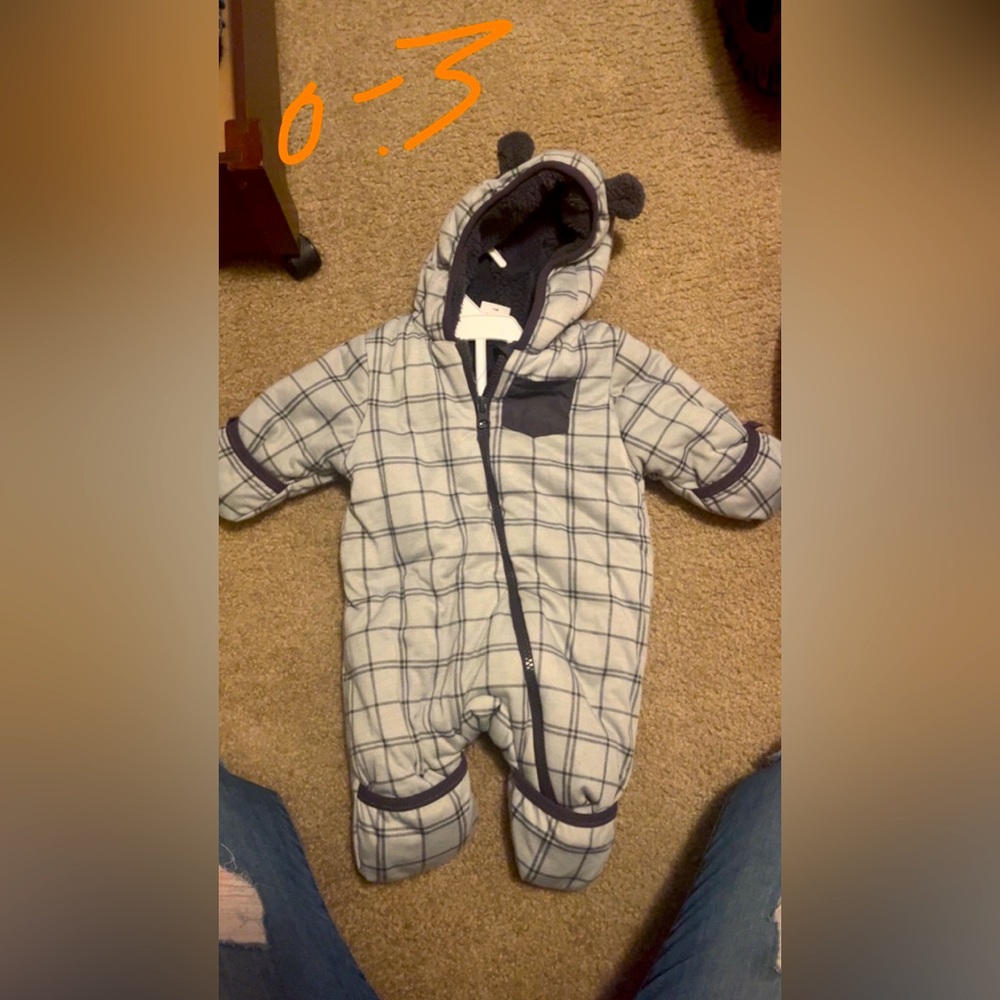 Infant snow suit